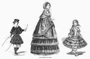 Paris Winter Fashion, 1852 Photograph by Granger Paris Winter Fashion, 1852 Photograph by Granger