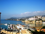 Peniscola Marina Water Reflection Sea View At the Mediterranean Water Front Homes in Spain Photograph by John Shiron