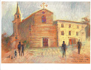 Piazza Garibaldi Cervia RA Painting by Suzanne Giuriati Cerny