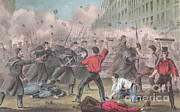 Pratt Street Riot, 1861 Photograph by Photo Researchers