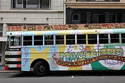 Retro 60s San Francisco Haight Ashbury Magic Bus - 5D17924 Photograph by Wingsdomain Art and Photography