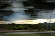 Scenics at sunset from speeding car Photograph by Sami Sarkis Photography