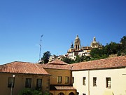 Segovia Castle Alcazar View of Homes in the Hills Below with Blue Sky in Spain Photograph by John Shiron