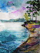 Shores of Lake Lanier Georgia Painting by Ginette Callaway