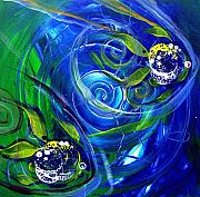 Six Subtle Ups and Downs 3 Painting by J Vincent Scarpace