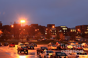 Sodium Vapor Lights On College Campus Photograph by Ted Kinsman