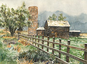 Springtime in the Rockies Painting by Anne Gifford
