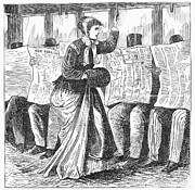 Streetcar Rudeness, 1868 Photograph by Granger Streetcar Rudeness, 1868 Photograph by Granger