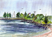 Summer cove Painting by Clara Sue Beym
