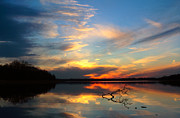 Sunset Over Calm Lake Photograph by Daniel Reed