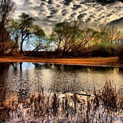 Sunset over the lake Photograph by Luisa Azzolini