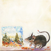 The Impressionist Mouse Painting by Stella Violano