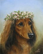 The Little Flower Girl Painting by Stella Violano