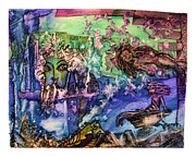 The Tarn - Der Bergsee Painting by Mimulux Patricia No