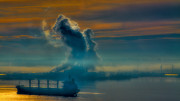Tide Flats Fog Photograph by David Patterson