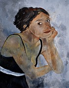 Virginie Painting by Pol Ledent