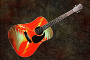 Wings Of Paradise Abstract Guitar Photograph by Andee Design