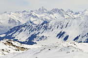 Winter in the alps - snow covered mountains Photograph by Matthias Hauser