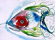 WTFish 001 Painting by J Vincent Scarpace