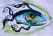 WTFish 009 Painting by J Vincent Scarpace