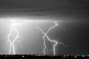 X In The Sky in Black and White Photograph by James BO Insogna