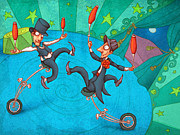 Zanzzini Brothers Painting by Autogiro Illustration