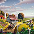 Appalachian Blackberry Patch Rustic Country Farm Folk Art Landscape - Rural Americana - Peaceful by Walt Curlee Appalachian Blackberry Patch Rustic Country Farm Folk Art Landscape - Rural Americana - Peaceful by Walt Curlee