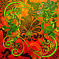 Fleur De Lis Painting by Ally White Fleur De Lis Painting by Ally White