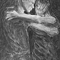 Shades of Grey - Tango Dancers Painting by Nik Helbig Shades of Grey - Tango Dancers Painting by Nik Helbig
