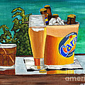 Caribbean Beer Painting by Laura Forde Caribbean Beer Painting by Laura Forde