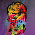 David Bowie Digital Art by Mark Ashkenazi David Bowie Digital Art by Mark Ashkenazi