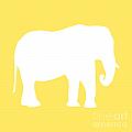 Elephant in Yellow and White Digital Art by Jackie Farnsworth Elephant in Yellow and White Digital Art by Jackie Farnsworth