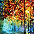 Fog Alley Painting by Leonid Afremov Fog Alley Painting by Leonid Afremov