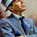 Frank Sinatra Pastel by Ylli Haruni Frank Sinatra Pastel by Ylli Haruni