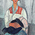 Gypsy Woman With Baby by Amedeo Modigliani Gypsy Woman With Baby by Amedeo Modigliani