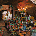 Il Mercato Dei Fiori Painting by Guido Borelli Il Mercato Dei Fiori Painting by Guido Borelli
