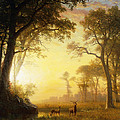Light In The Forest by Albert Bierstadt Light In The Forest by Albert Bierstadt
