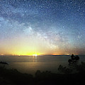 Milky Way Rising Over A Coastline #1 Photograph by Science Photo Library
