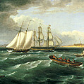 Mouth of the Delaware Painting by Thomas Birch Mouth of the Delaware Painting by Thomas Birch
