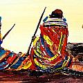 N 61 #1 Painting by John Ndambo