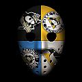 Penguins Goalie Mask Photograph by Joe Hamilton Penguins Goalie Mask Photograph by Joe Hamilton