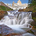 Waterfall in Los Glaciares NP Photograph by Yva Momatiuk John Eastcott Waterfall in Los Glaciares NP Photograph by Yva Momatiuk John Eastcott