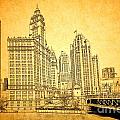 Wrigley Tower Photograph by Dejan Jovanovic Wrigley Tower Photograph by Dejan Jovanovic