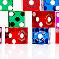 Colorful Dice Photograph by Raul Rodriguez Colorful Dice Photograph by Raul Rodriguez