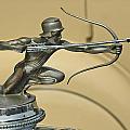 1928 Pierce Arrow Helmeted Archer Hood Ornament by Ginger Wakem
