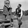 1930s 1940s Young Teenage Football by Vintage Images 1930s 1940s Young Teenage Football by Vintage Images