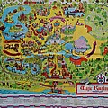 1971 Original Map Of The Magic Kingdom Photograph by Rob Hans 1971 Original Map Of The Magic Kingdom Photograph by Rob Hans