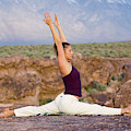 Yoga Outside Tent At Sunrise #2 Photograph by Lars Schneider - Fine Art  America