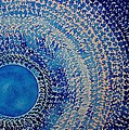 Blue Kachina original painting Painting by Sol Luckman Blue Kachina original painting Painting by Sol Luckman