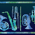 Cool Blue Band #2 Digital Art by Jenny Armitage